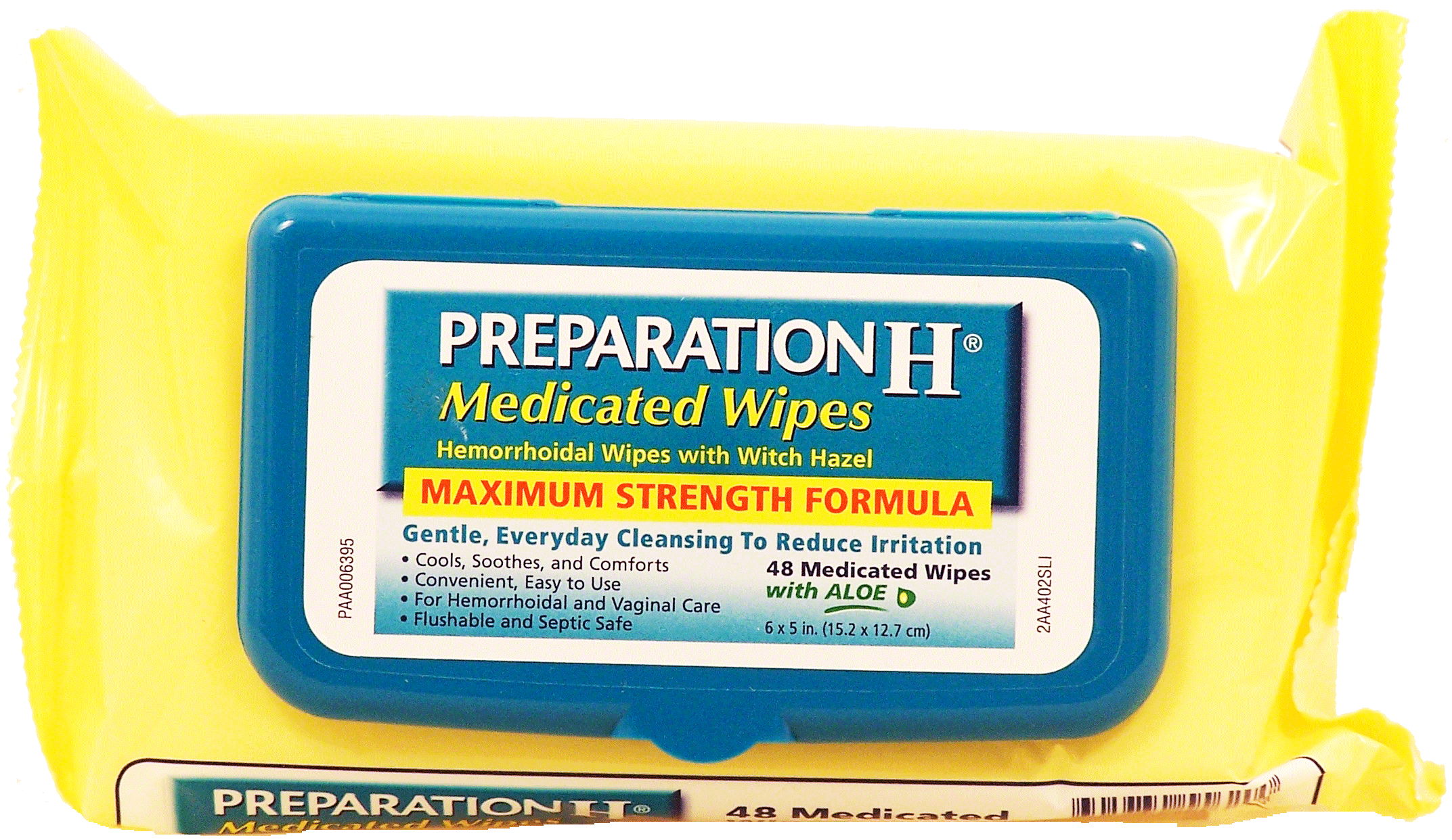 Preparation H  hemorrhoidal wipes with witch hazel, maximum strength, with aloe Full-Size Picture